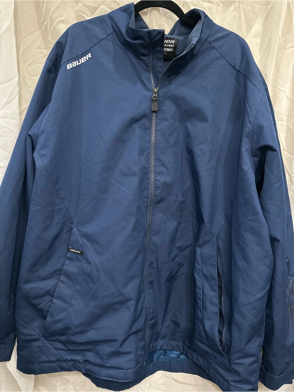 Bauer Hockey Men's Navy Full-Zip Windbreaker Jacket